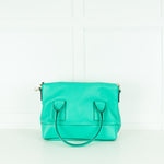 Kate Spade Turquoise Green Leather Multiway Tote Bag