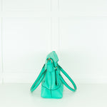 Kate Spade Turquoise Green Leather Multiway Tote Bag