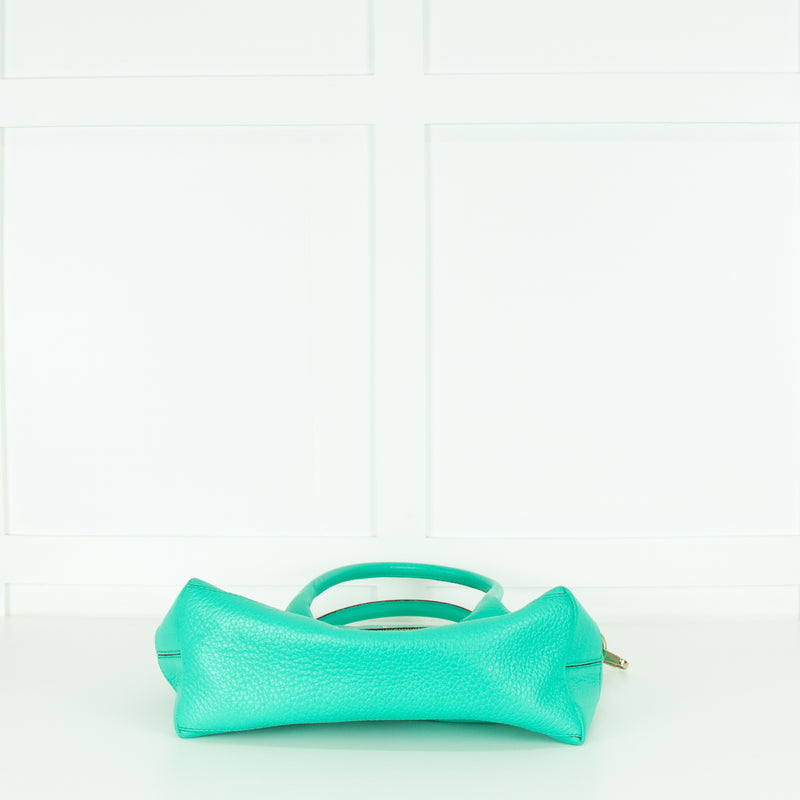 Kate Spade Turquoise Green Leather Multiway Tote Bag