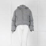 Maniere De Voir Grey Padded Jacket With Hood