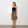 Herve Leger Paloma Dune Multi Leopard Skirt