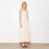 DISSH Catania Cream Linen Strapless Dress