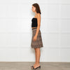Herve Leger Paloma Dune Multi Leopard Skirt