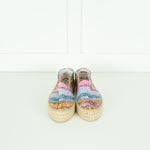 Manebi Multicolour Raffia Espadrilles