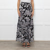Ridley Black White Floral Maxi Skirt