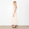 DISSH Catania Cream Linen Strapless Dress