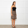 Herve Leger Paloma Dune Multi Leopard Skirt