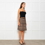 Herve Leger Paloma Dune Multi Leopard Skirt
