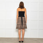 Herve Leger Paloma Dune Multi Leopard Skirt