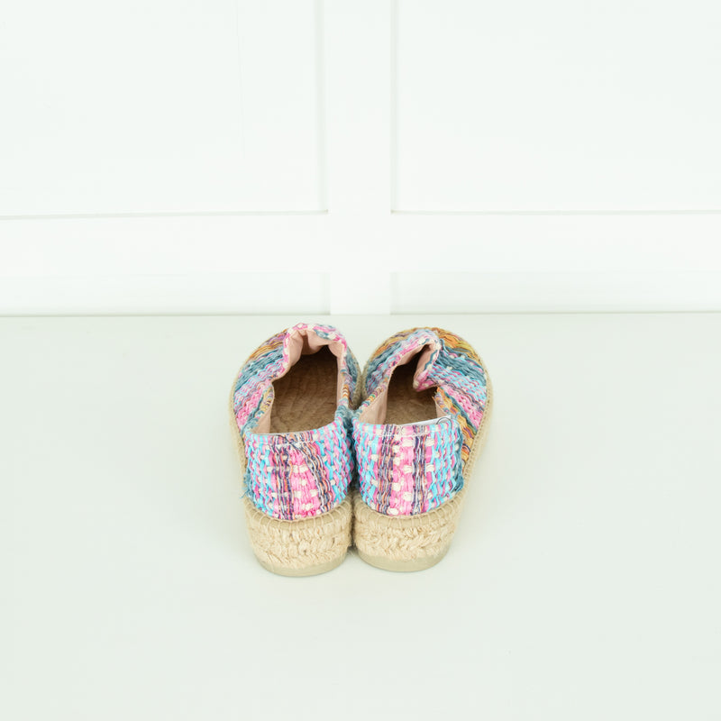 Manebi Multicolour Raffia Espadrilles