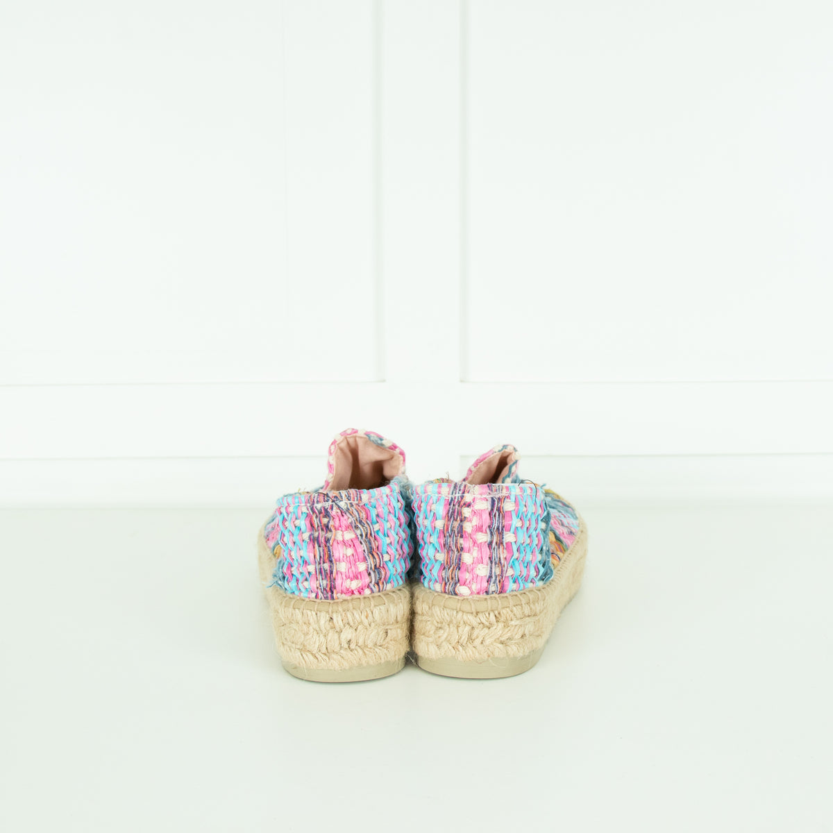 Manebi Multicolour Raffia Espadrilles