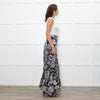 Ridley Black White Floral Maxi Skirt