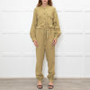 Isabel Marant Etoile Olive Green Cheesecloth Jumpsuit