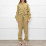 Isabel Marant Etoile Olive Green Cheesecloth Jumpsuit