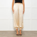 l'Agence Yellow Silk Balloon Pants