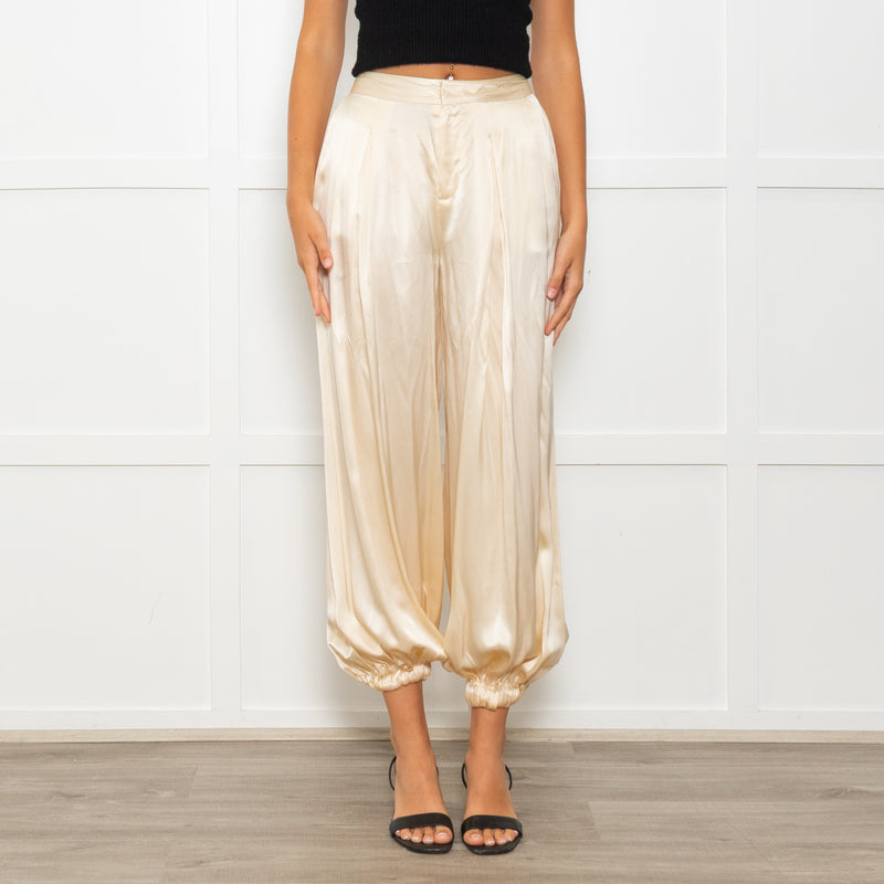 l'Agence Yellow Silk Balloon Pants