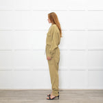 Isabel Marant Etoile Olive Green Cheesecloth Jumpsuit