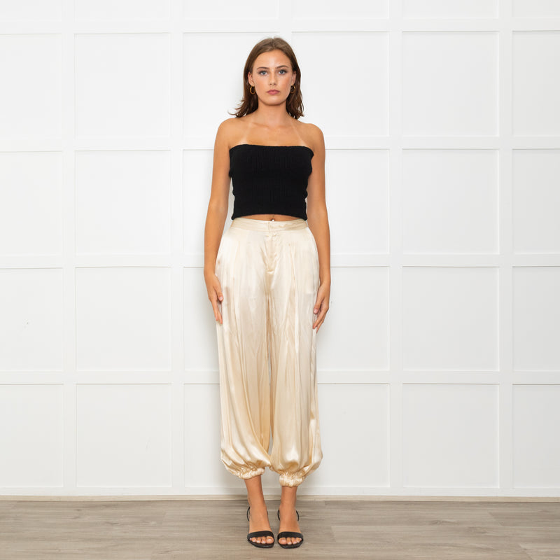 l'Agence Yellow Silk Balloon Pants