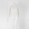 Temperley White Crochet Short Sleeve Blouse