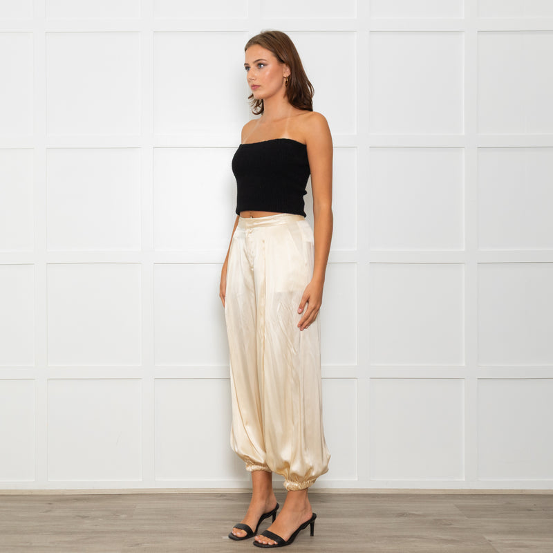 l'Agence Yellow Silk Balloon Pants