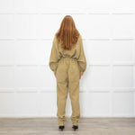 Isabel Marant Etoile Olive Green Cheesecloth Jumpsuit