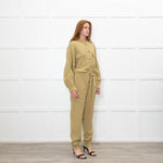 Isabel Marant Etoile Olive Green Cheesecloth Jumpsuit
