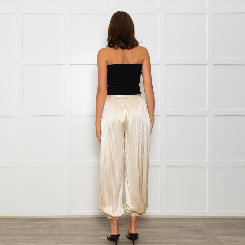 l'Agence Yellow Silk Balloon Pants