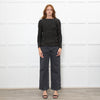 Maje Brown and Grey With Metallic Thread Jumper