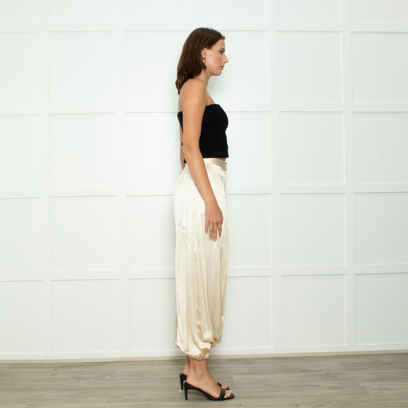 l'Agence Yellow Silk Balloon Pants