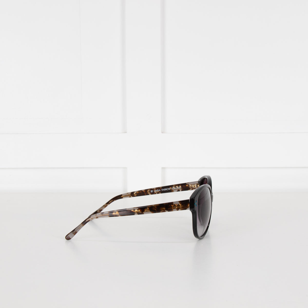 Linda Farrow Mathew Williamson Black Brown Sunglasses