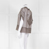Fabiana Filippi Brown Sheer Top with Sparkle Trim