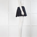 The Frankie Shop Blake Pleated  Denim Mini Skirt