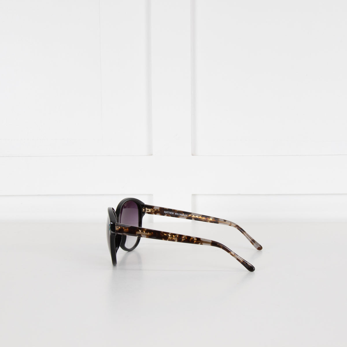 Linda Farrow Mathew Williamson Black Brown Sunglasses