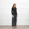 Maje Brown and Grey With Metallic Thread Jumper