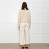 Weekend Max Mara Cream Tweed Cropped Jacket Anchor Buttons