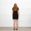 Self Portrait Black Lace Dress With Sheer Short Sleeve Top