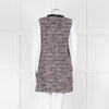 Self-Portrait Pink and Black  Shift Dress with Jewelled Neckline