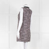 Self-Portrait Pink and Black  Shift Dress with Jewelled Neckline