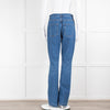 Sandro Blue High Waist Distressed Trim Long Jeans