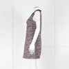Self-Portrait Pink and Black  Shift Dress with Jewelled Neckline