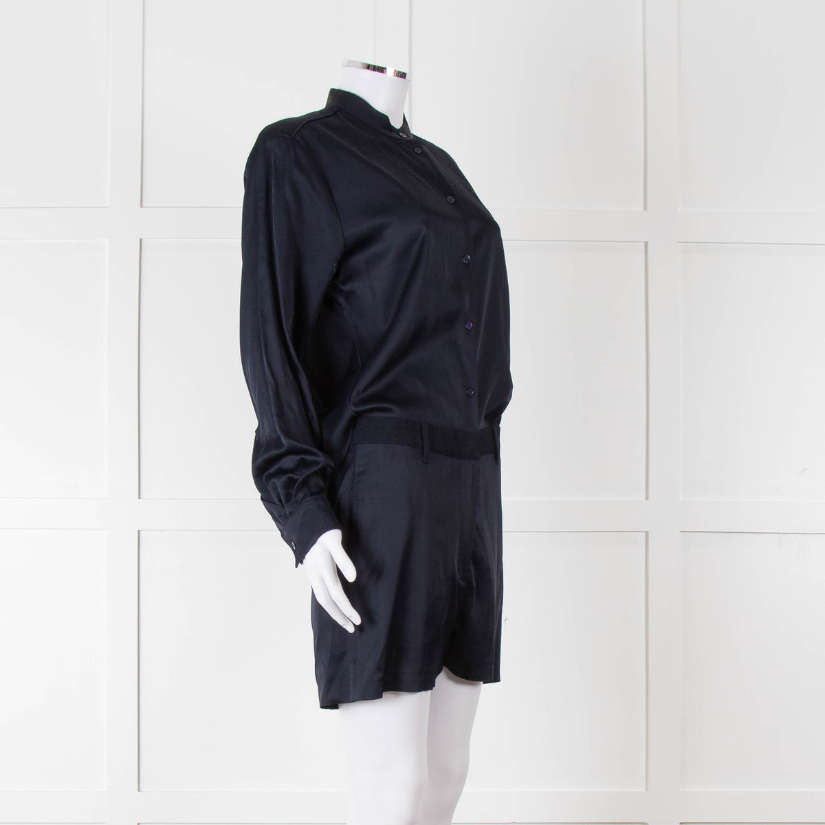 Acne Studios Navy Blue Long Sleeve Playsuit