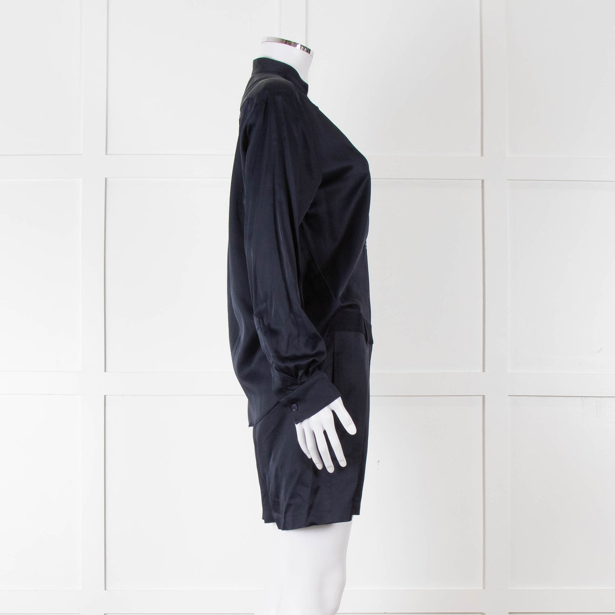 Acne Studios Navy Blue Long Sleeve Playsuit