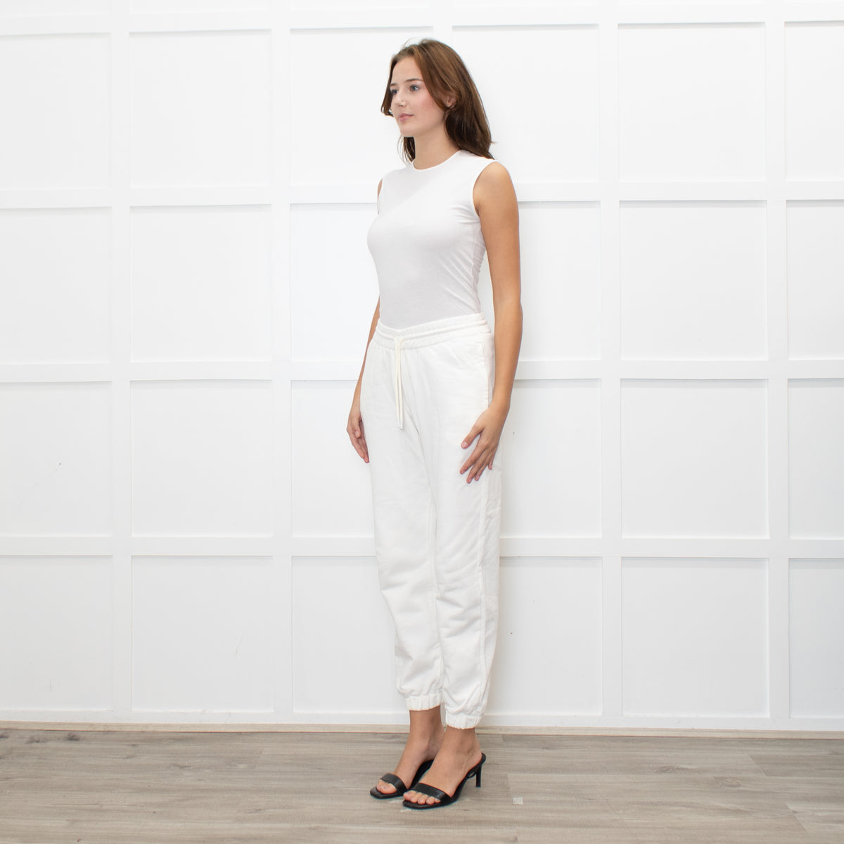 Wardrobe NYC White Tracksuit Bottoms