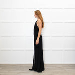 Stone Cold Fox Black Sleeveless Maxi Dress With Front Splits