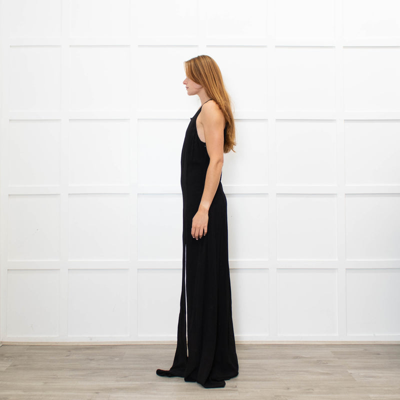 Stone Cold Fox Black Sleeveless Maxi Dress With Front Splits
