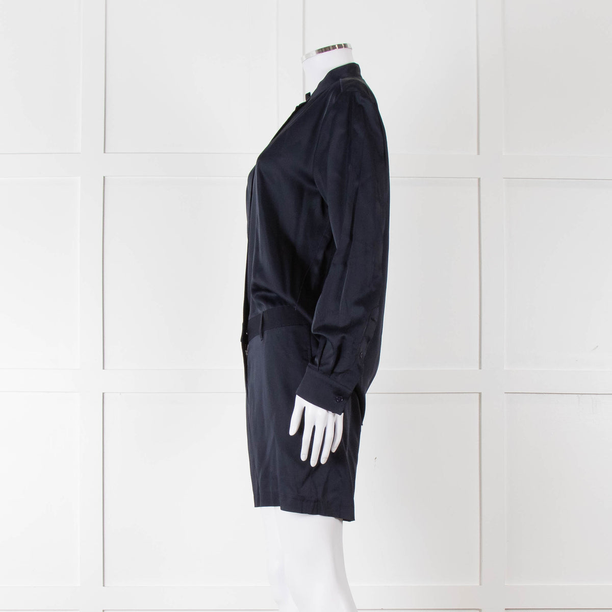 Acne Studios Navy Blue Long Sleeve Playsuit