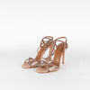 Aquazzura Rose Pink Glitter Heeled Sandals