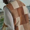Soeur 'Vinh' Patchwork Vest in Brown