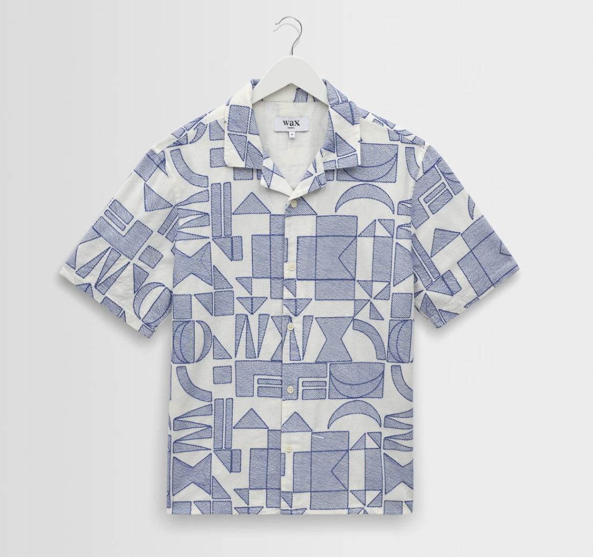 WAX London Shirt Navy with multicolored flower patterns
