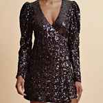 byTiMo Sequins Mini Dress in Black